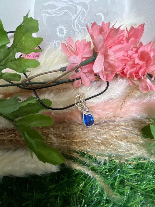 Tanzanite Pendant wrapped in Sterling Silver