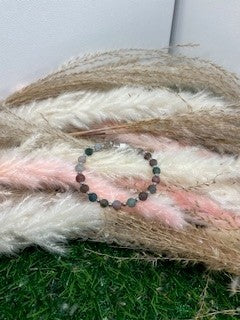 Matted Indian Agate Bracelet