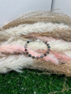 Matted Indian Agate Bracelet