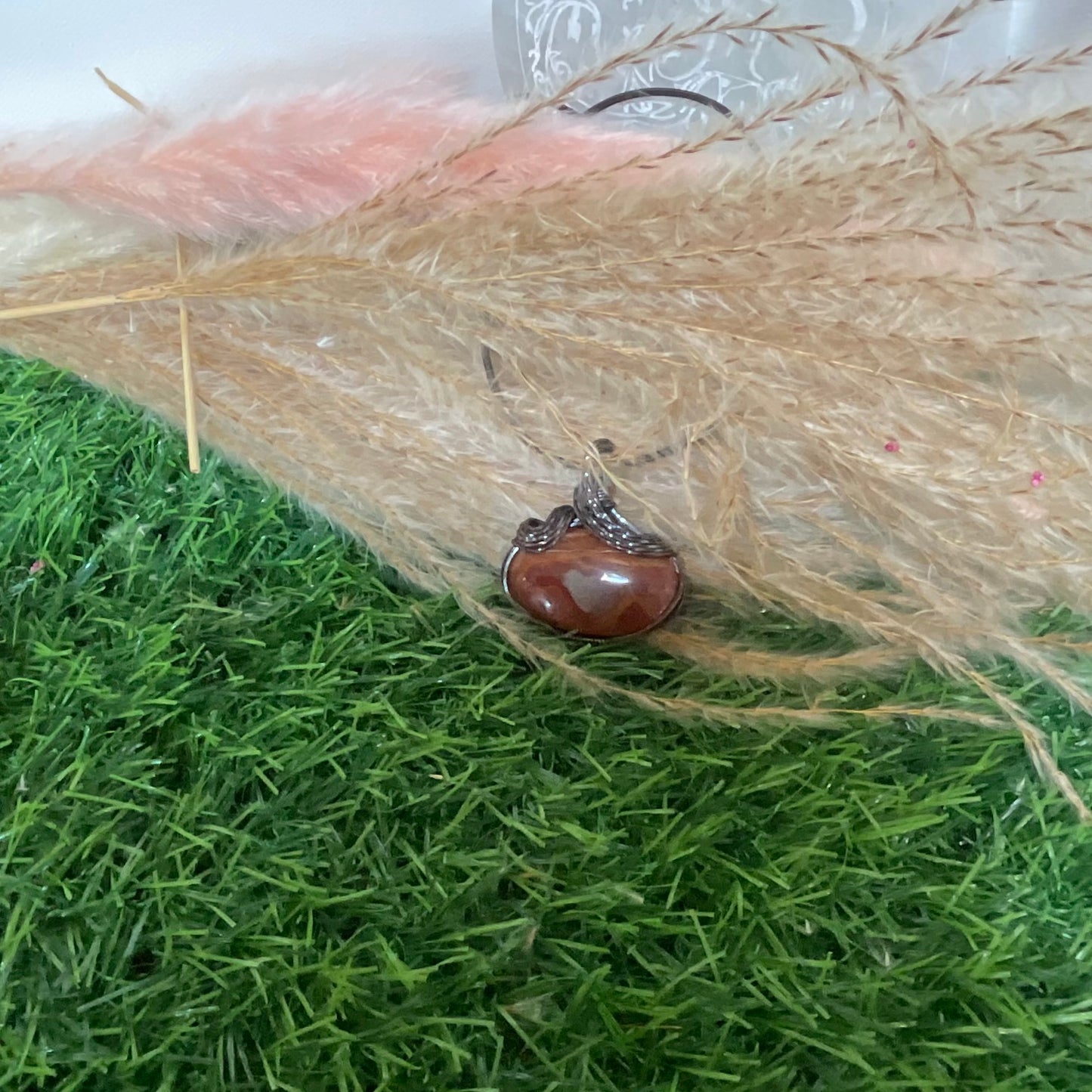Polychrome Jasper-wrapped in Oxidized Copper-
