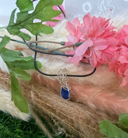 Tanzanite Pendant wrapped in Sterling Silver