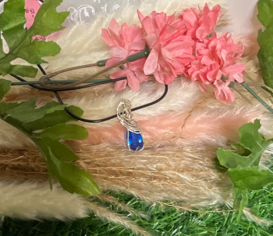 Tanzanite Pendant wrapped in Sterling Silver