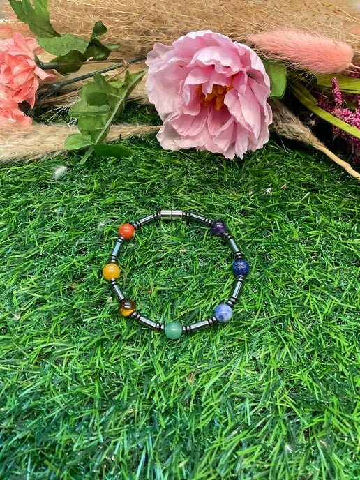 Chakra Bracelet with Hemalite Beads - Daydream Designs