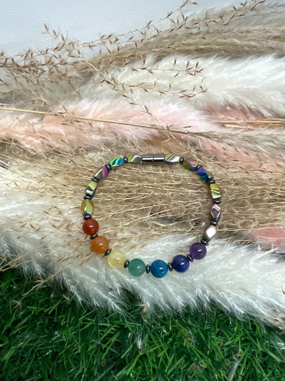 Chakra Rainbow Twist Bracelet - Daydream Designs